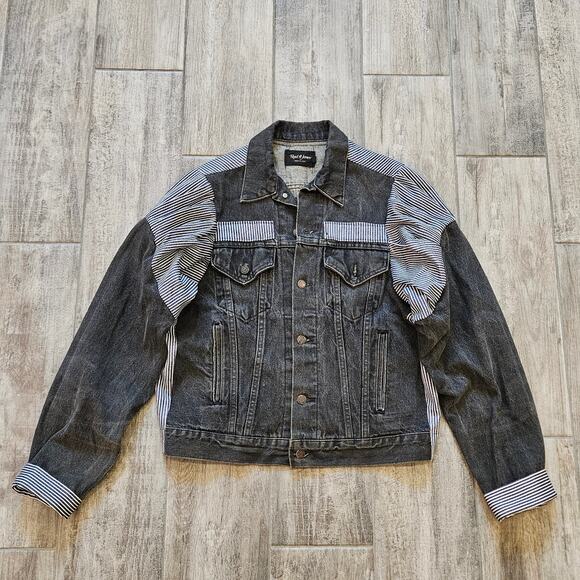 Reed St. James Vintage Denim Jacket Women M Custom Handmade Eagle Painted 80's - Picture 2 of 16